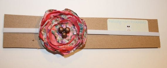 Rose Garden Headband- paisleyorpolkadots