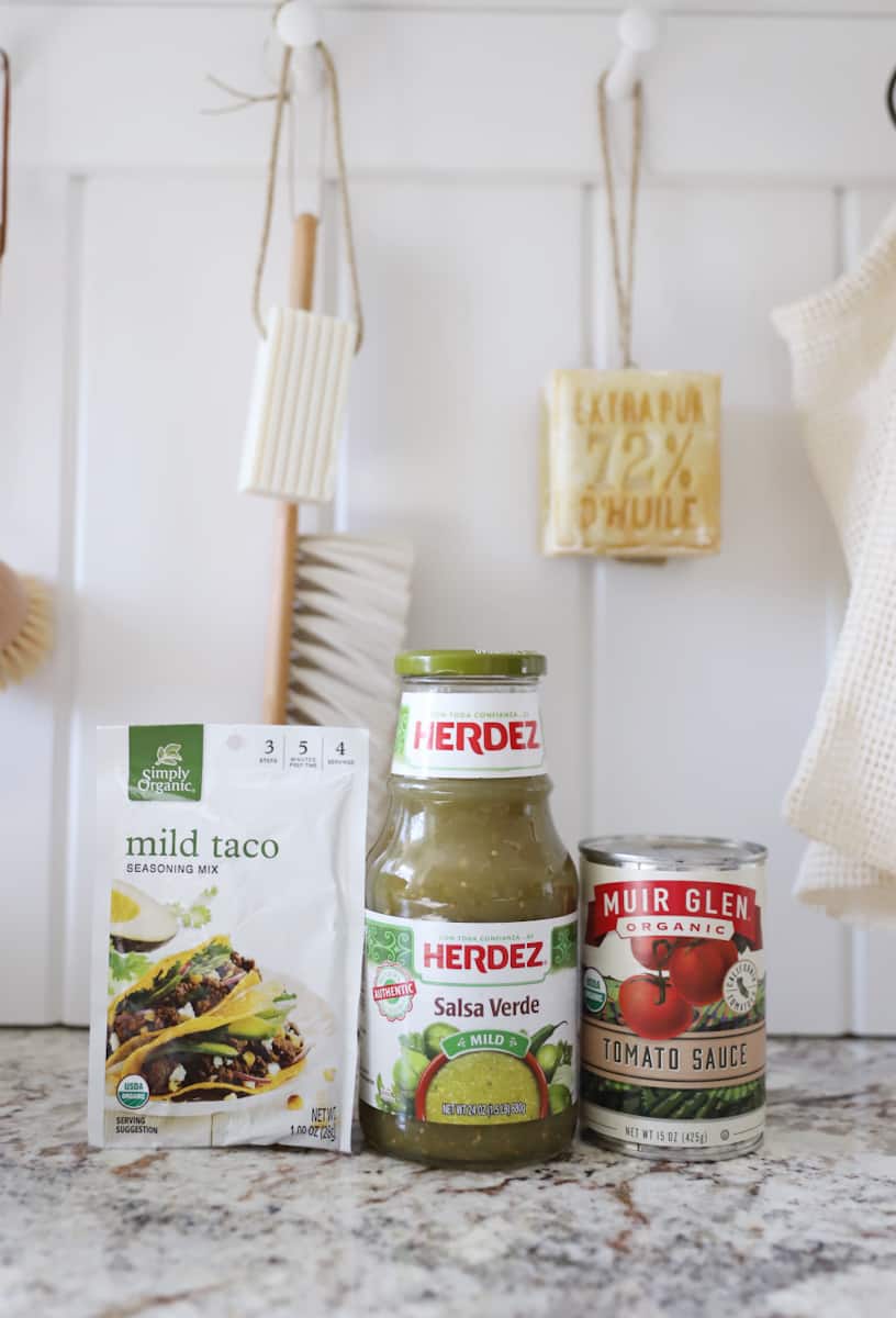 taco meat ingredients for creamy, filling tacos