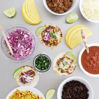 taco tuesday taco bar use up extra taco meat