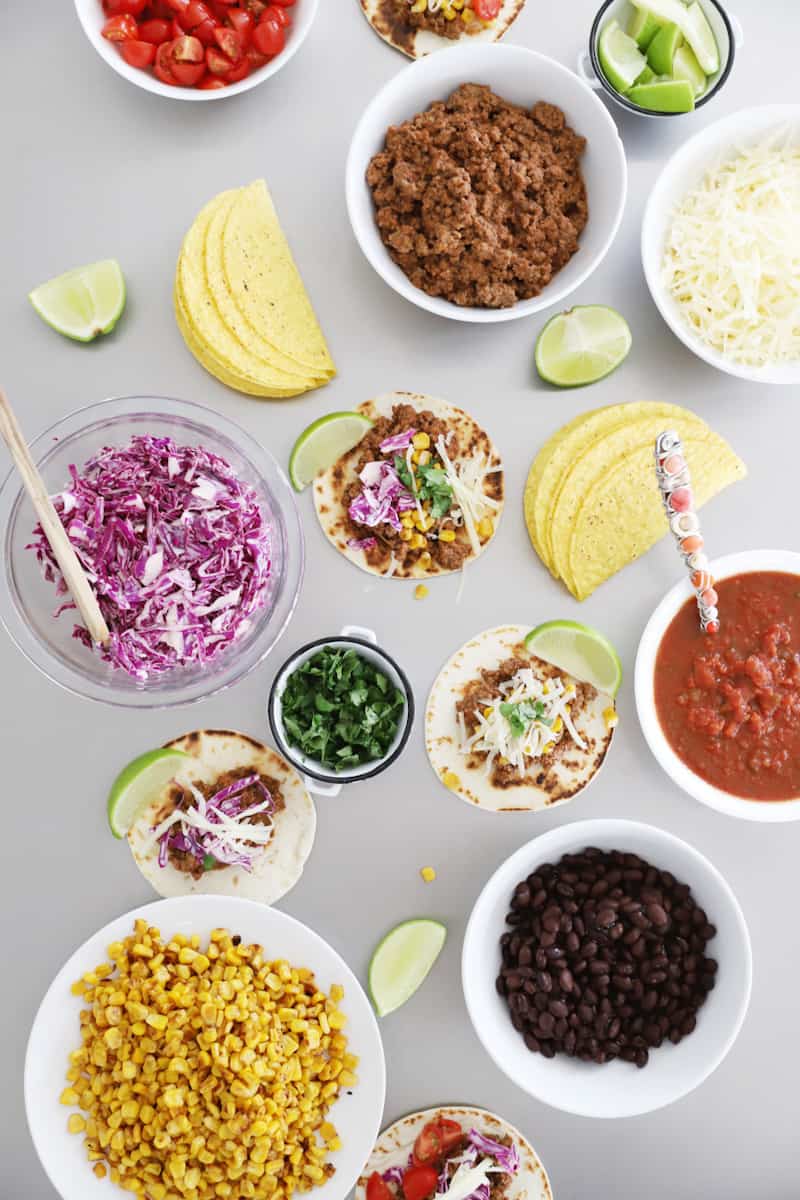 taco tuesday taco bar use up extra taco meat