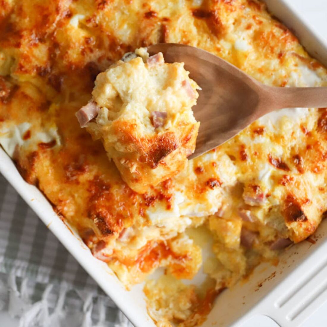 Easy Ham and Cheese Strata - The Quick Journey